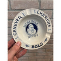 Lucas Bois Genever Gin Liqueurs Bols Advertising Ashtray Ceramic Amsterdam