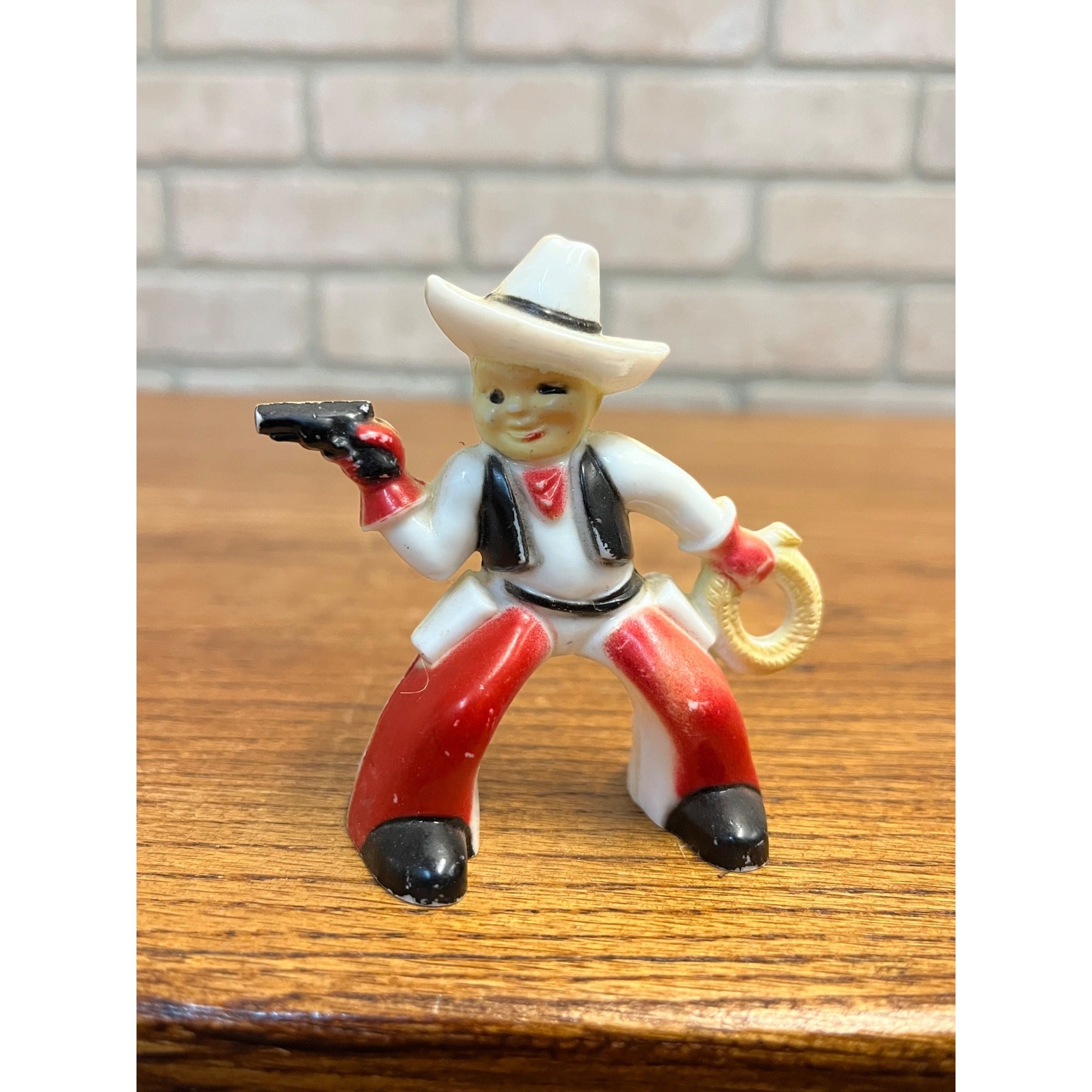 1950’s Rosbro Tico Toys “Valentine Cowboy” Hard Plastic Figurine Western