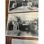Vintage Sault Ste. Marie Canadian locks Michigan RPPC Postcards Photos