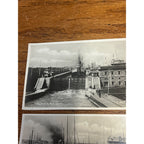 Vintage Sault Ste. Marie Canadian locks Michigan RPPC Postcards Photos
