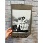 Vintage 1901 Collins Mens Clothing Hatter Advertising Sign Fond du Lac WI Wis