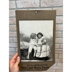 Vintage 1901 Collins Mens Clothing Hatter Advertising Sign Fond du Lac WI Wis