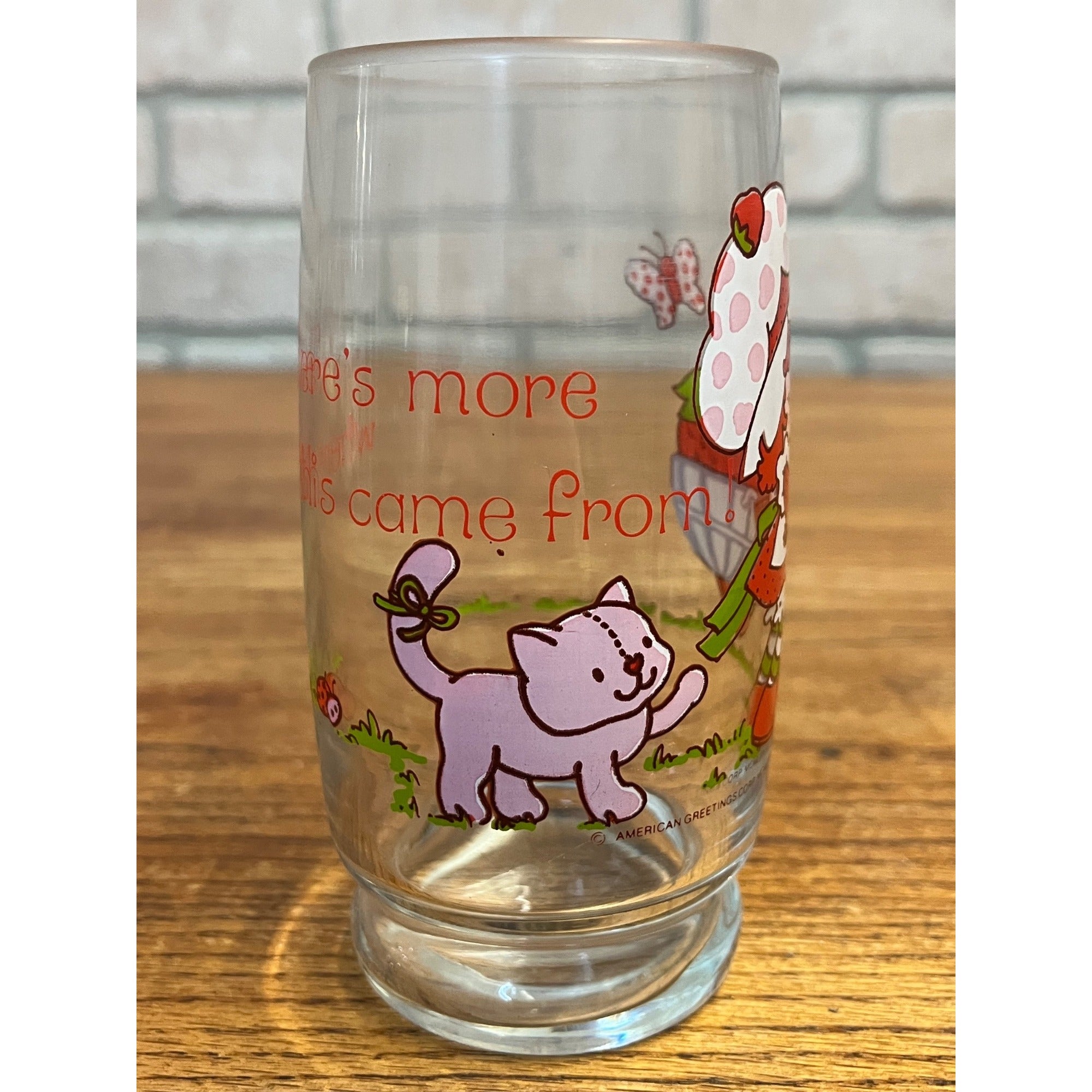 Vintage American Greetings Corp. Strawberry Shortcake Drinking Glass 1980