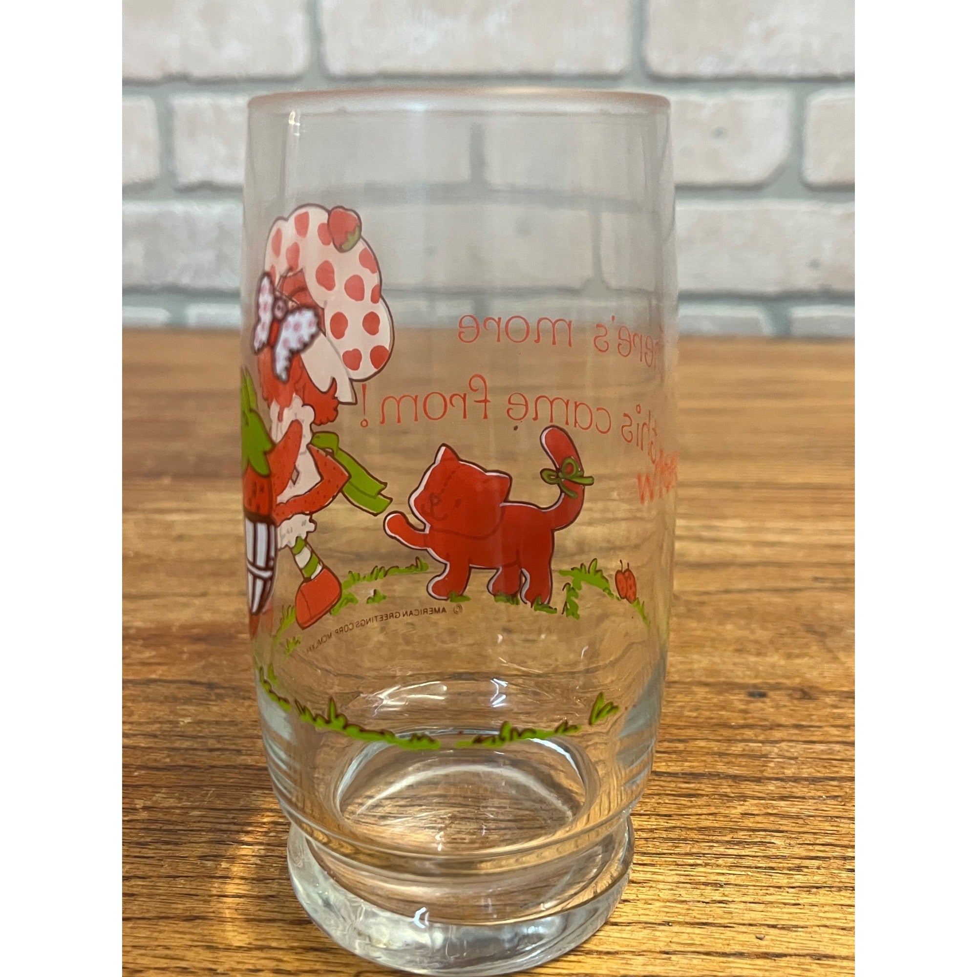 Vintage American Greetings Corp. Strawberry Shortcake Drinking Glass 1980