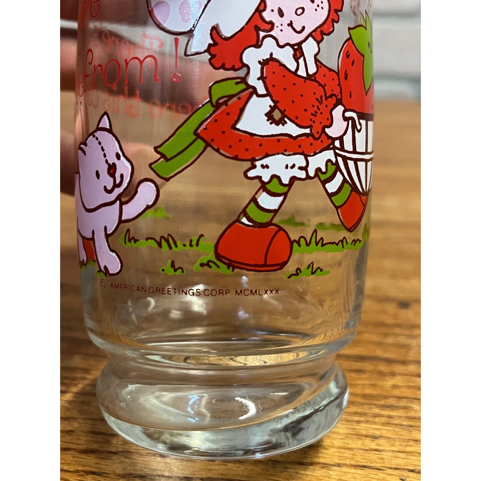 Vintage American Greetings Corp. Strawberry Shortcake Drinking Glass 1980