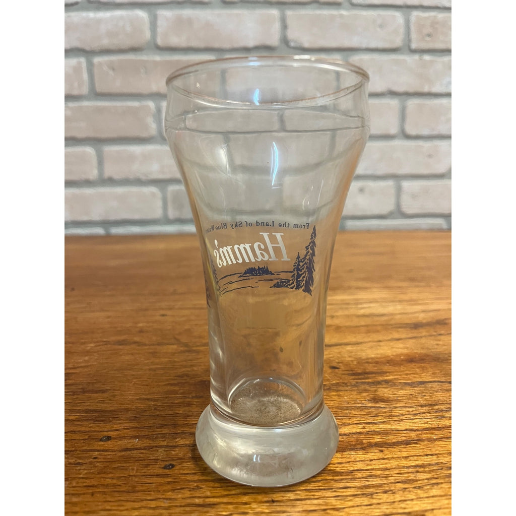 Vintage Hamm’s Beer Pilsner Glass 5-3/4” Tall Barware Land of Sky Blue Waters