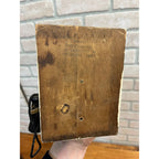 1960s Wood Wall Mount Telephone Look Crank Pencil Sharpener by Silvercraft