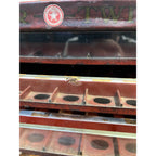 Vintage Star Twist Sewing Thread Spool Advertising Display Cabinet 4 Drawer