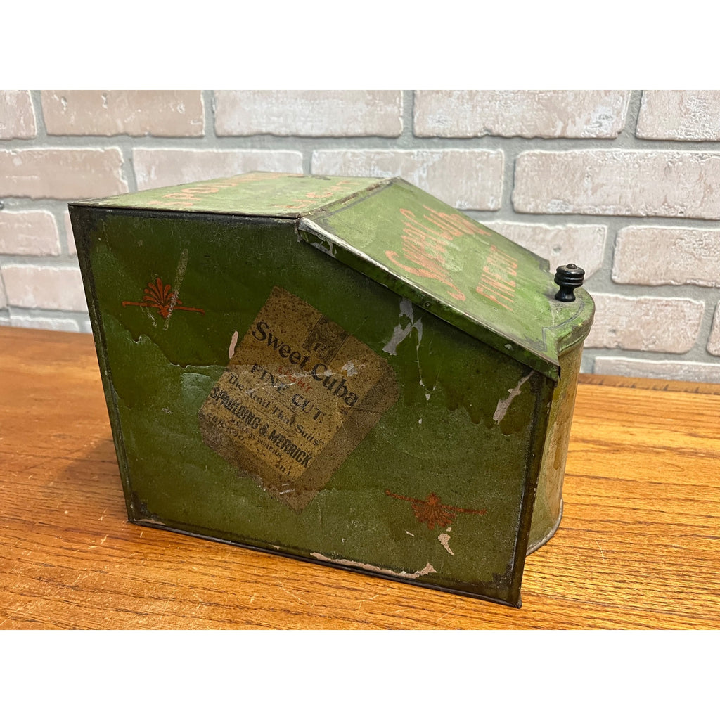 Sweet Cuba Fine Cut Tobacco Spaulding & Merrick Advertising Tobacco Tin Store Display