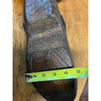 Antique Primitive Wooden Clogs Shoes Folk Art Hand Carved Wood Dutch