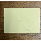 Dion James Signed Autographed Cut Index Card Milwaukee Brewers Braves