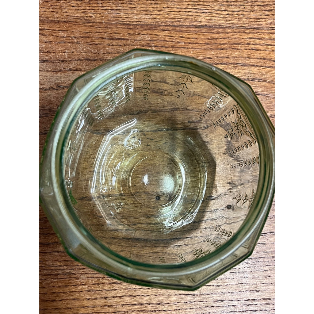 Vintage Anchor Hocking Princess Green Uranium Depression Glass Cookie Jar Lidded
