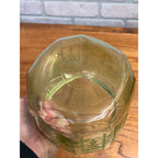 Vintage Anchor Hocking Princess Green Uranium Depression Glass Cookie Jar Lidded