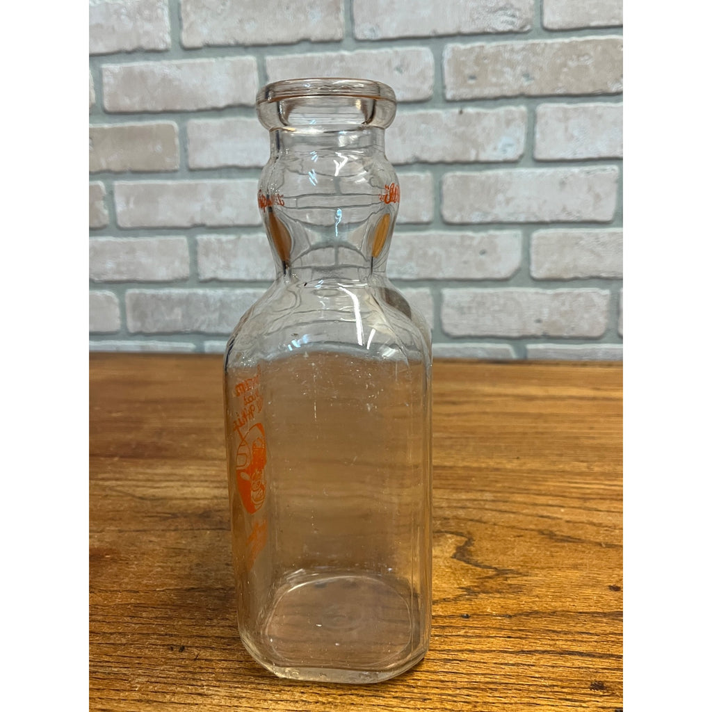 Vintage Better Farms Dairy Products "Cream That Will Whip" Milk Bottle Fond du Lac Wisconsin WI One Quart