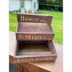 Vintage 1930s Beech-Nut Mints & Fruit Drops Wooden Store Display Rack
