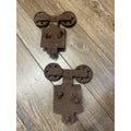 Antique Pair of Barn Door Track Rollers Architectural Salvage - As-Is