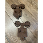 Antique Pair of Barn Door Track Rollers Architectural Salvage - As-Is