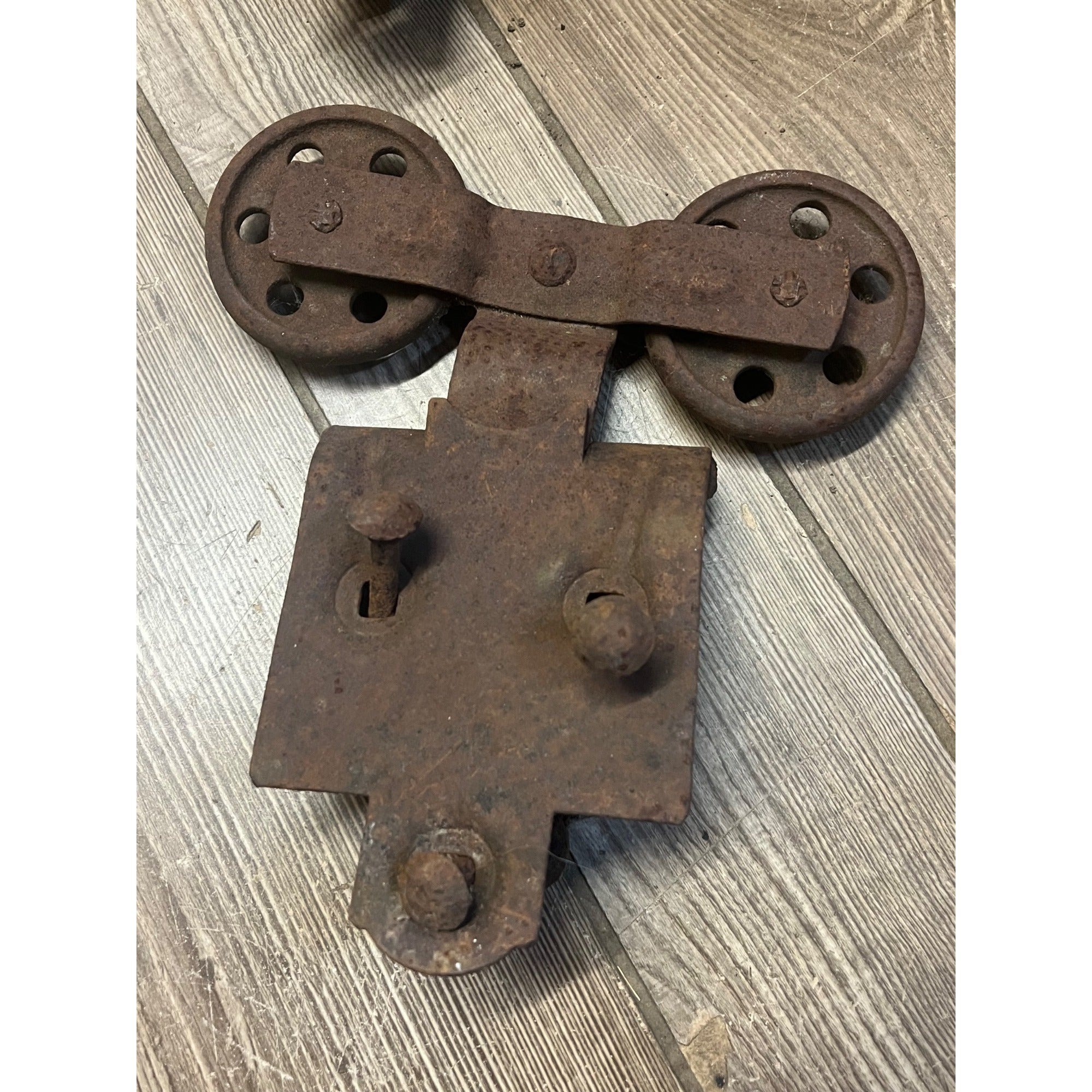 Antique Pair of Barn Door Track Rollers Architectural Salvage - As-Is