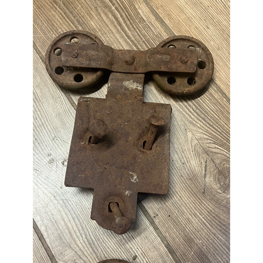 Antique Pair of Barn Door Track Rollers Architectural Salvage - As-Is