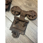 Antique Pair of Barn Door Track Rollers Architectural Salvage - As-Is