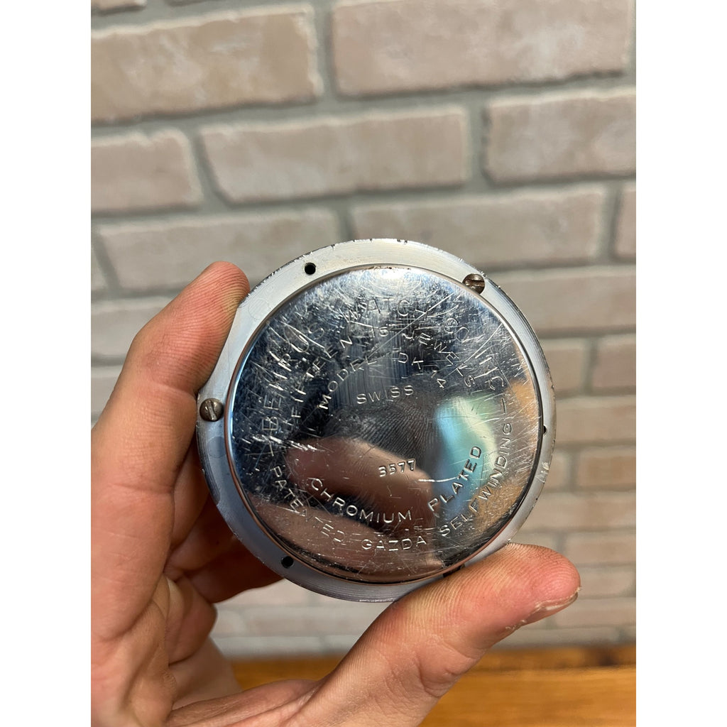 1950s Benrus DK 14 Desotomatic Steering Wheel Auto Car Clock Desoto Non-Working