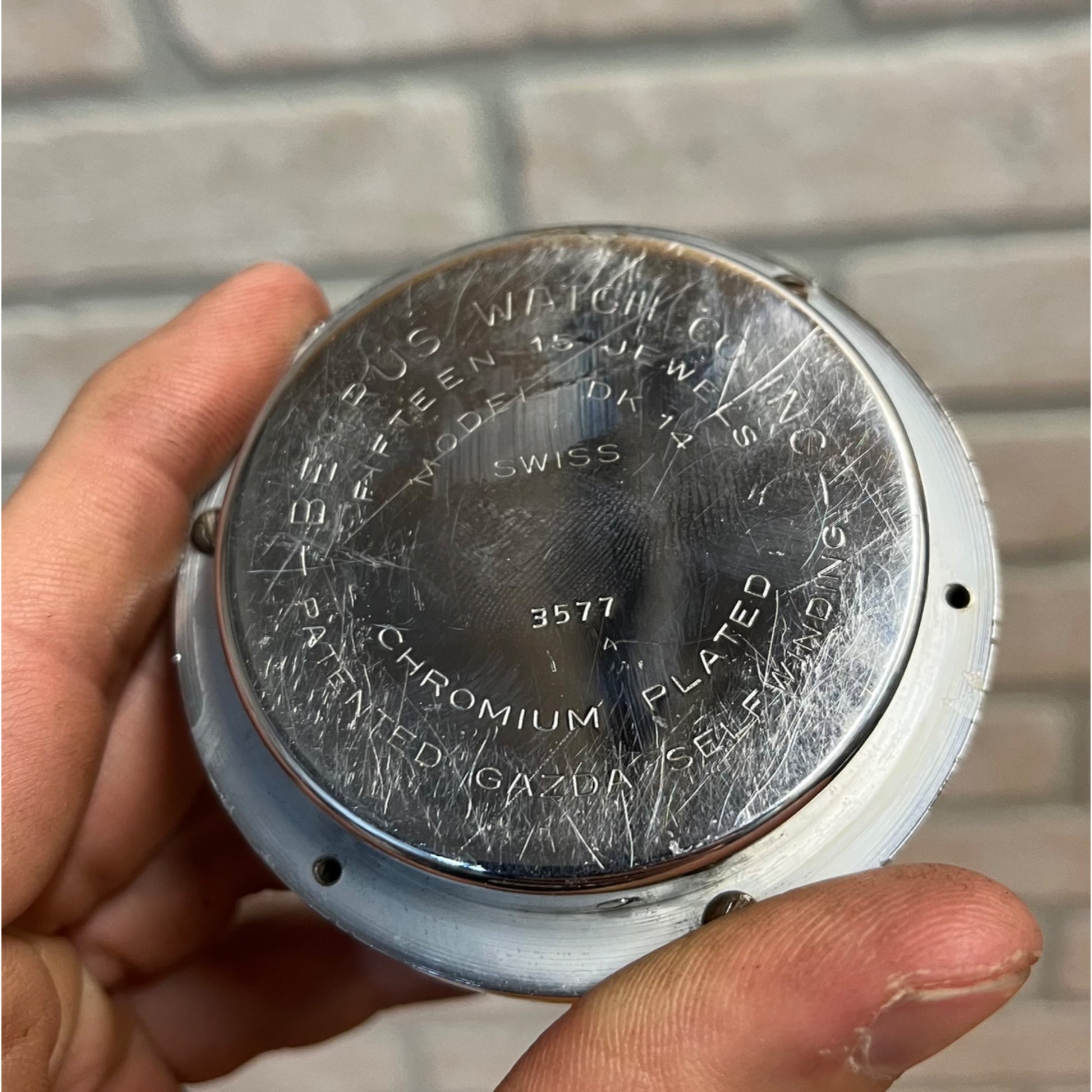 1950s Benrus DK 14 Desotomatic Steering Wheel Auto Car Clock Desoto Non-Working