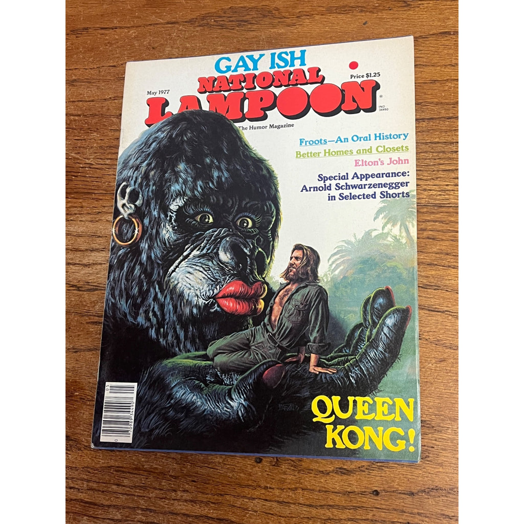 National Lampoon Magazine May 1977 Gayish Queen Kong No Label Vintage