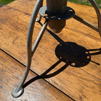 Vtg Tri-Fold Metal Tree Stand Artificial Tripod Mid-Century Atomic Age Christmas