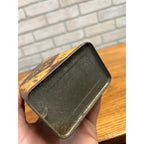 Vintage 1920s Quaker Maid Cocoa Tin Can Advertising Terre Haute Ind. Label
