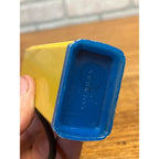 RARE Vintage 1950s Richfield Gas Pump Plastic Coin Bank Yellow Advertising Toy