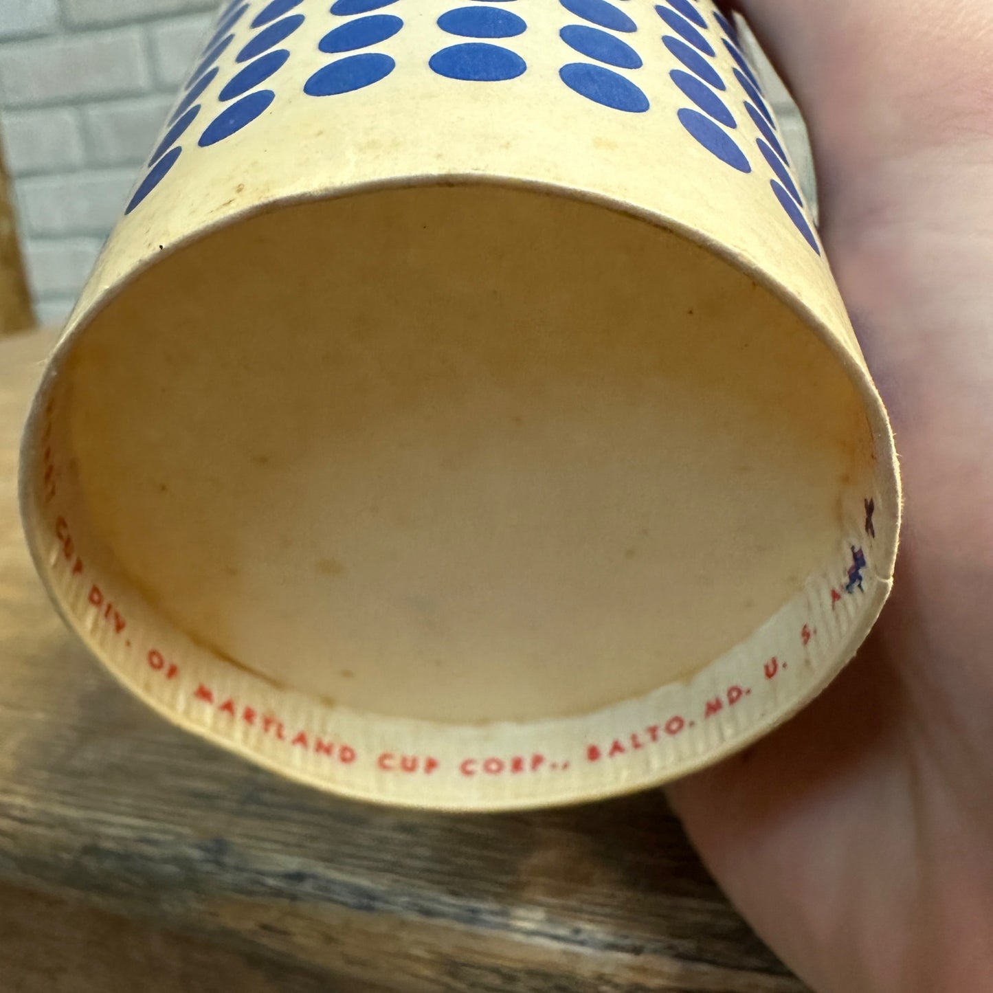 Vintage Have A Pepsi Dot 16oz Soda Promotional Wax Paper Cup Pepsi Cola
