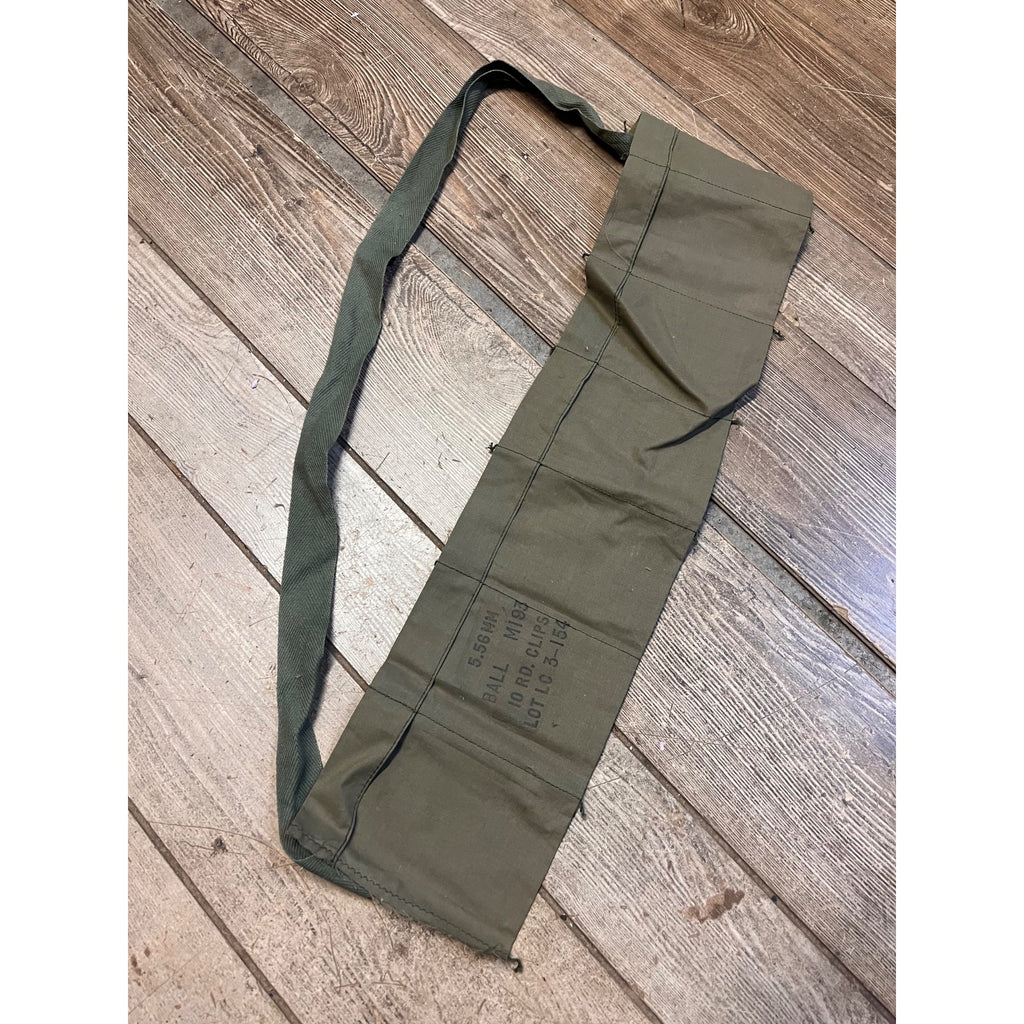 Vietnam Era Military Bandolier 5.56MM Ball m193 for 10 Round Clips