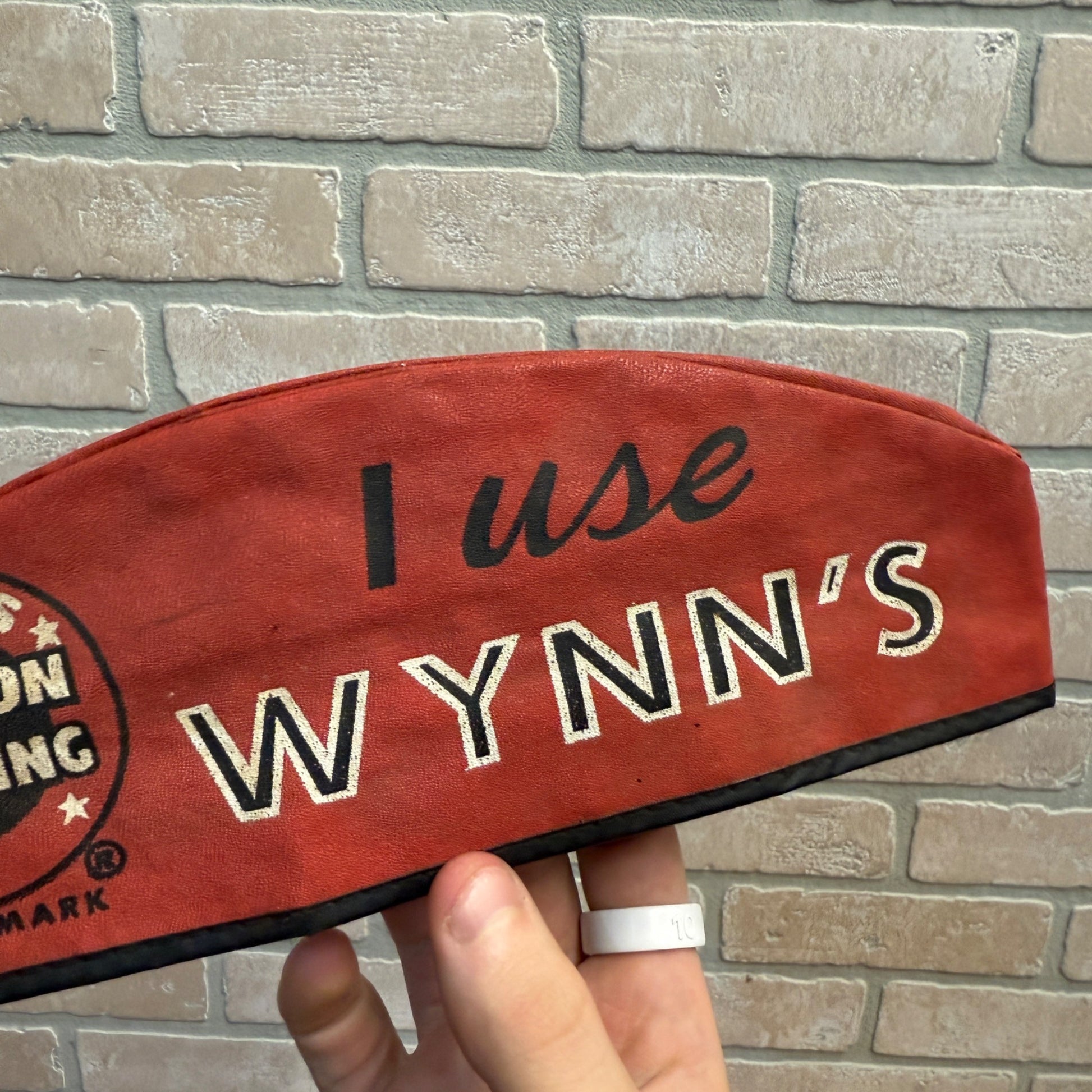 Vintage Oil Wynn's Friction Proofing Gas Station Attendants Hat/Cap