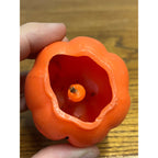 Vintage 1960s Gurley Candle Co. Figural Wax Jack o' Lantern JOL Halloween 2.25"