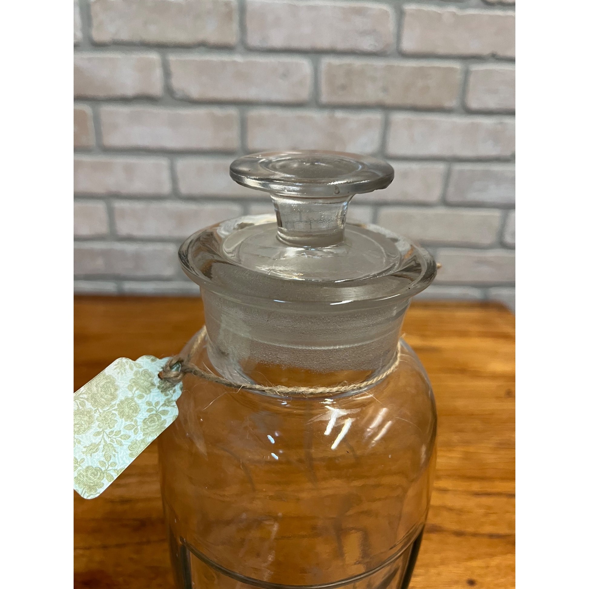 RARE Antique 1900s Apothecary 11.5" Jar Etched Medical Drug Store Display