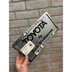 Vintage Toyota Wheeling West Viriginia WV Dealership Booster License Plate