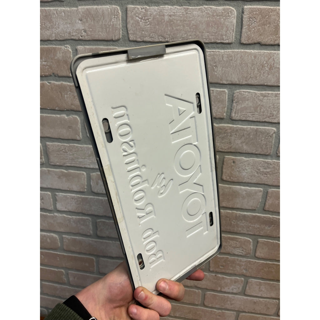 Vintage Toyota Wheeling West Viriginia WV Dealership Booster License Plate