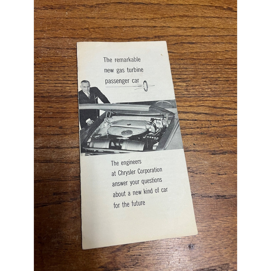 Vintage  Advertising Sales Chrysler New Gas Turbine Passenger Cars Dodge Dart