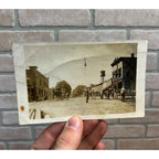 Vintage 1909 Wayland Michigan Downtown View Real Photo Rppc