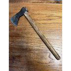 Vintage Tomahawk Hatchet Axe Marked India 18" Handle