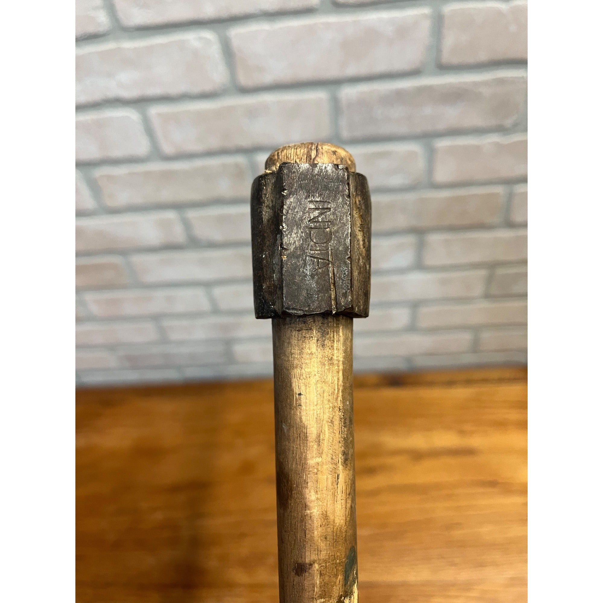 Vintage Tomahawk Hatchet Axe Marked India 18" Handle