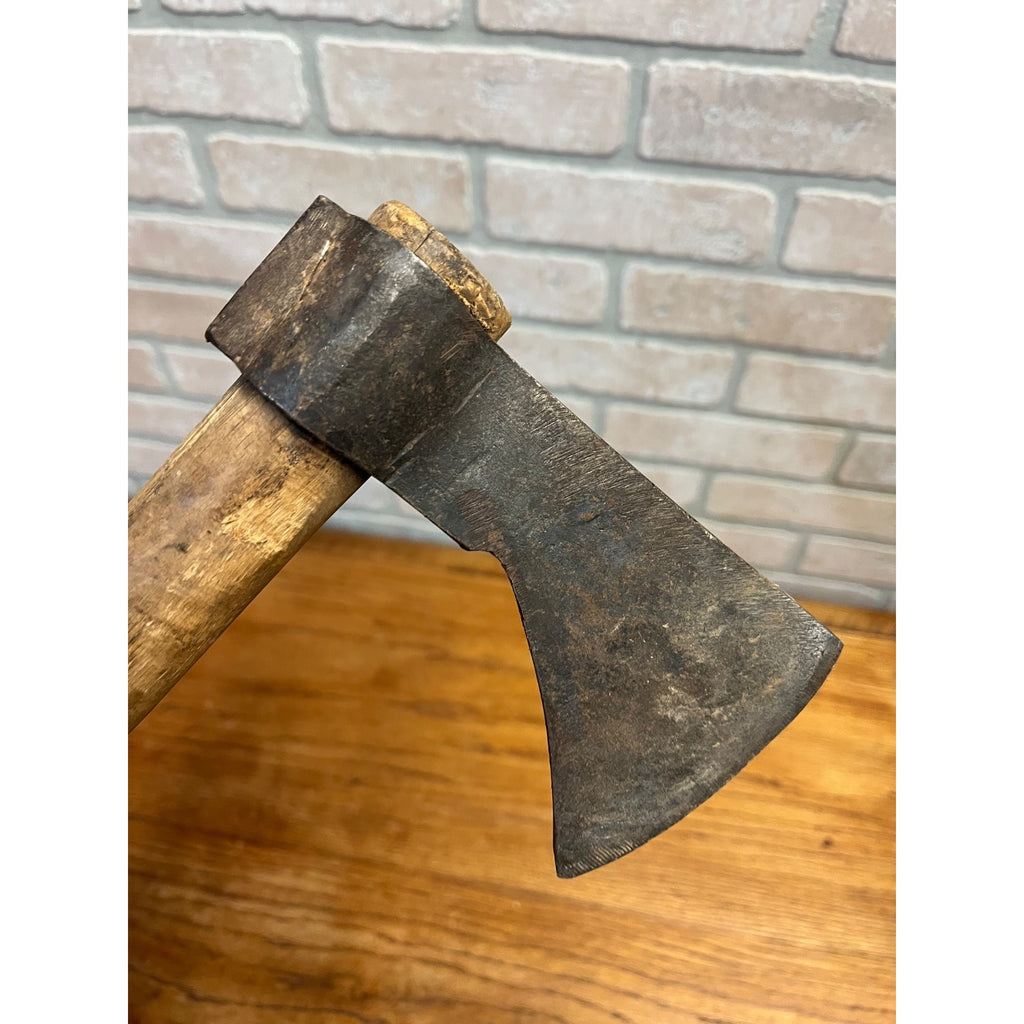 Vintage Tomahawk Hatchet Axe Marked India 18" Handle