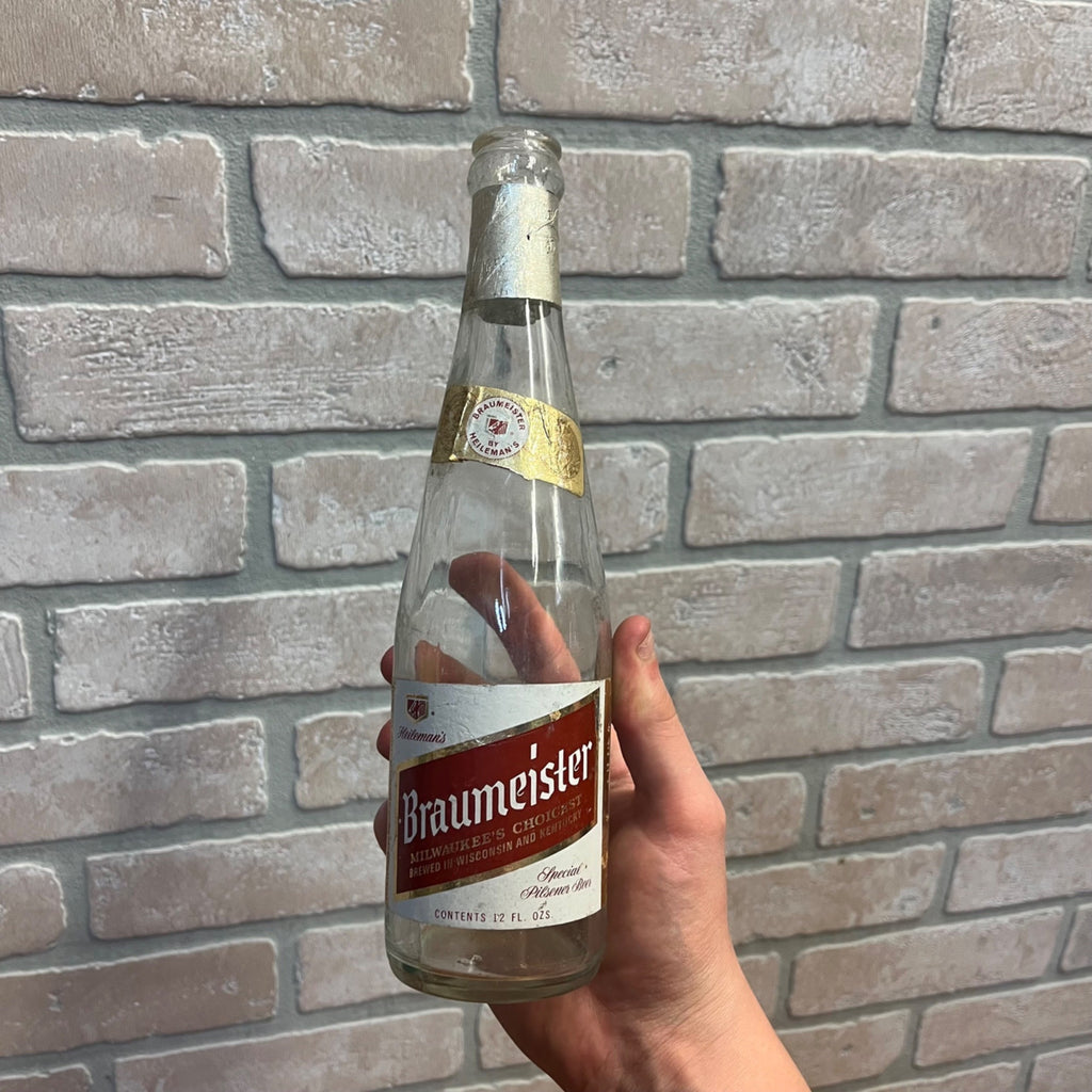 Vintage 1970s Braumeister Special Pilsner Beer Label Milwaukee 12oz Bottle