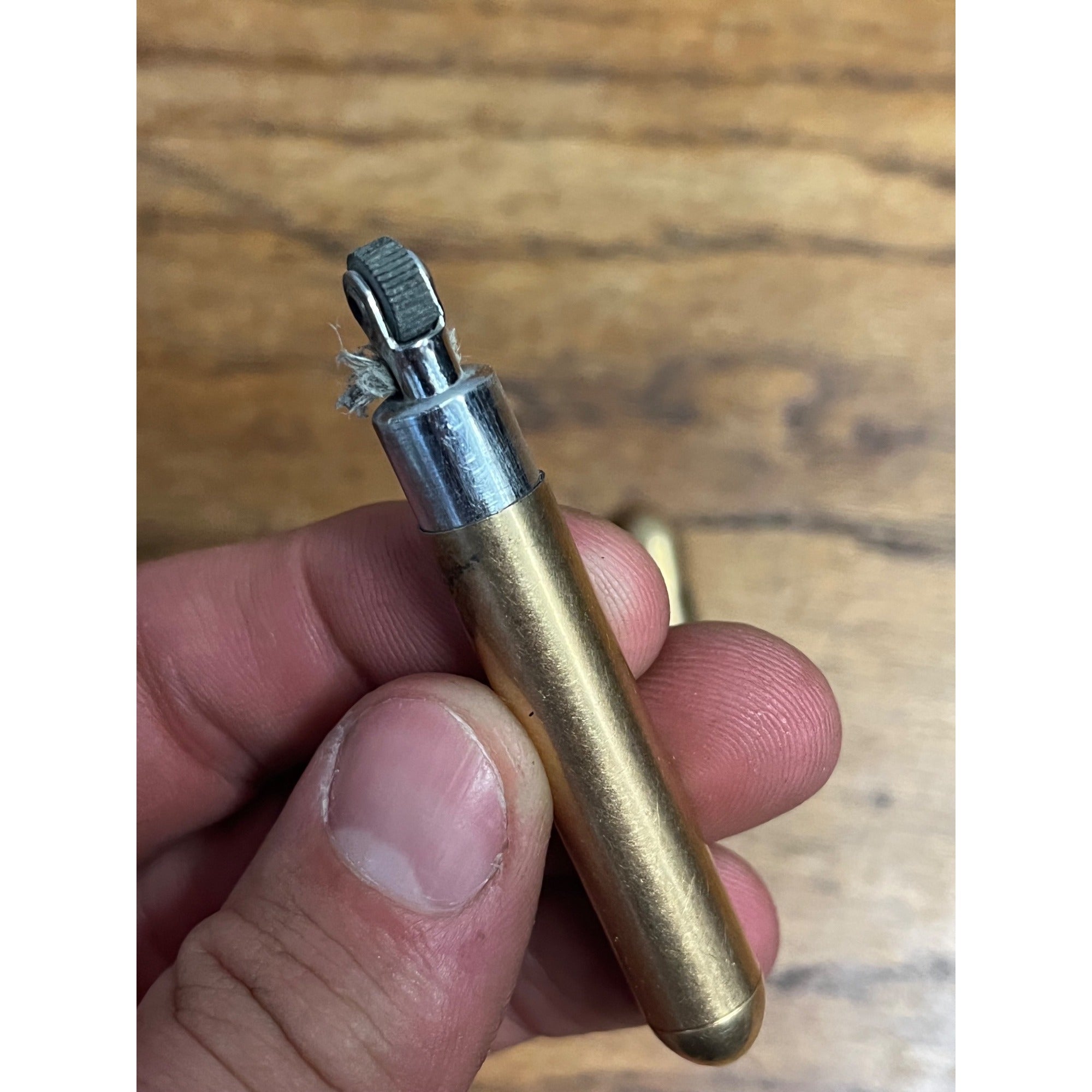 Vintage Brass Tube Stick Redilite Cigarette Lighter Patent Made in USA
