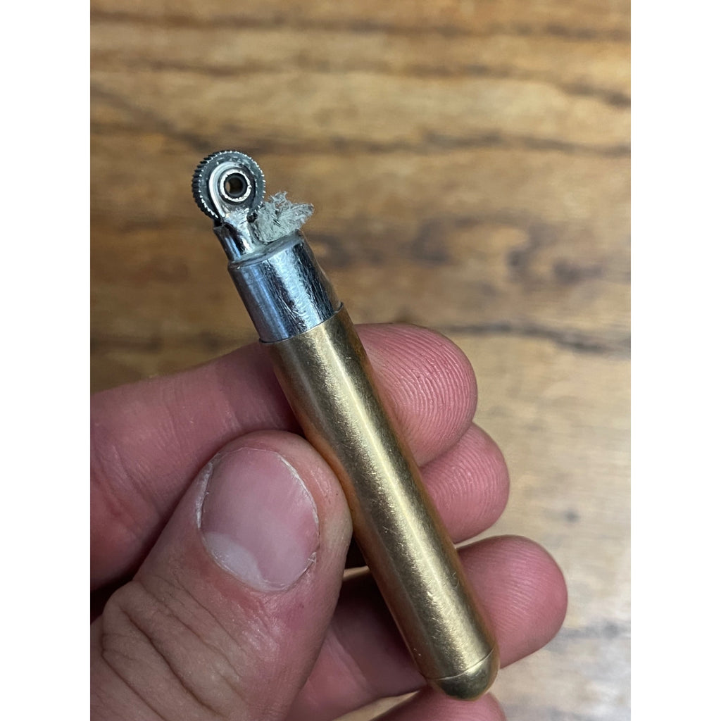 Vintage Brass Tube Stick Redilite Cigarette Lighter Patent Made in USA