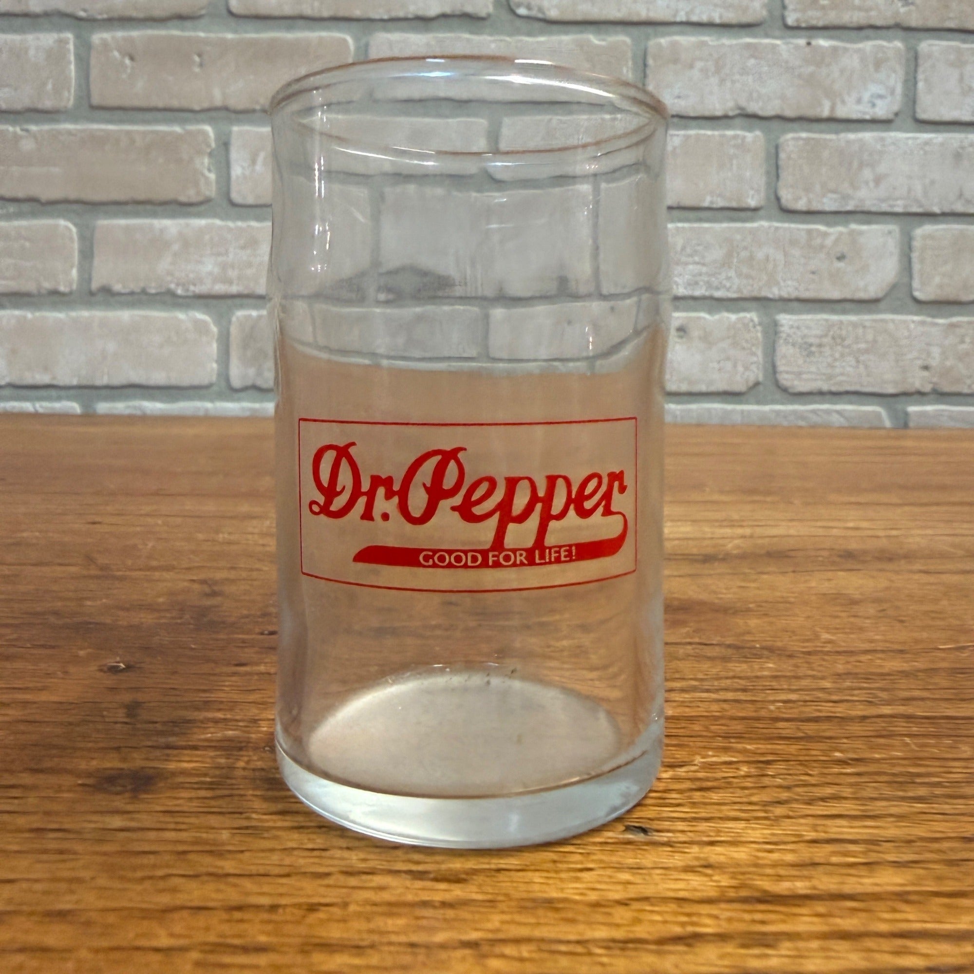 Vintage Dr Pepper Soda Fountain Glass Red Good For Life ACL