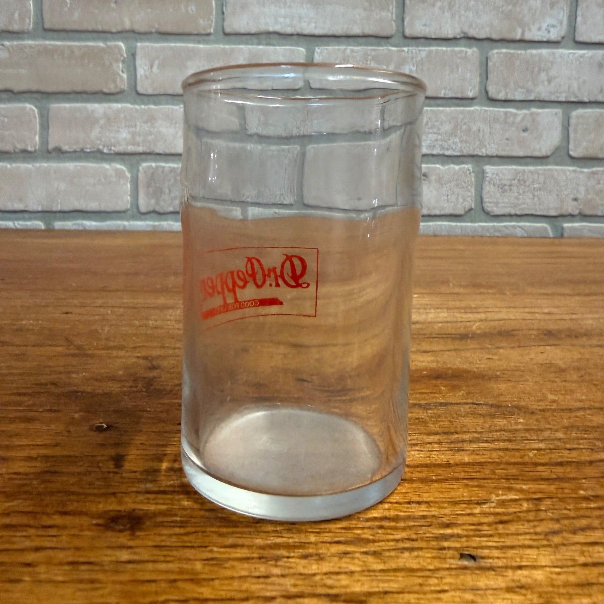 Vintage Dr Pepper Soda Fountain Glass Red Good For Life ACL