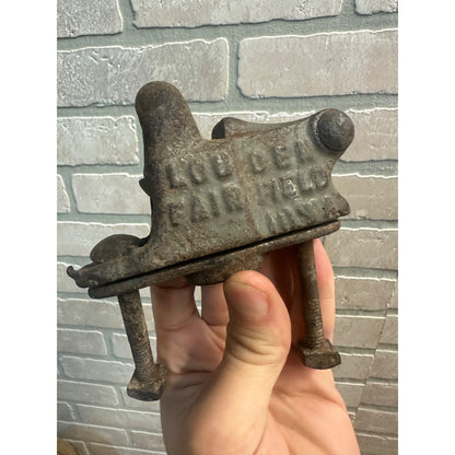 Antique Early 1900s Louden Hay Trolley / Cow Stanchion Cast Iron Part