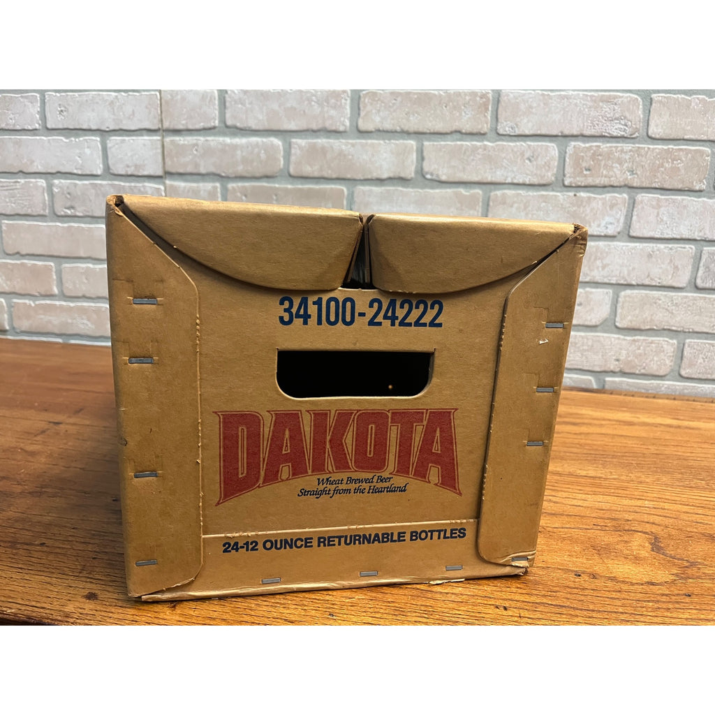 Vintage 1980s Miller Brewing Co. Dakota Beer Cardboard Case Bottle Crate Box