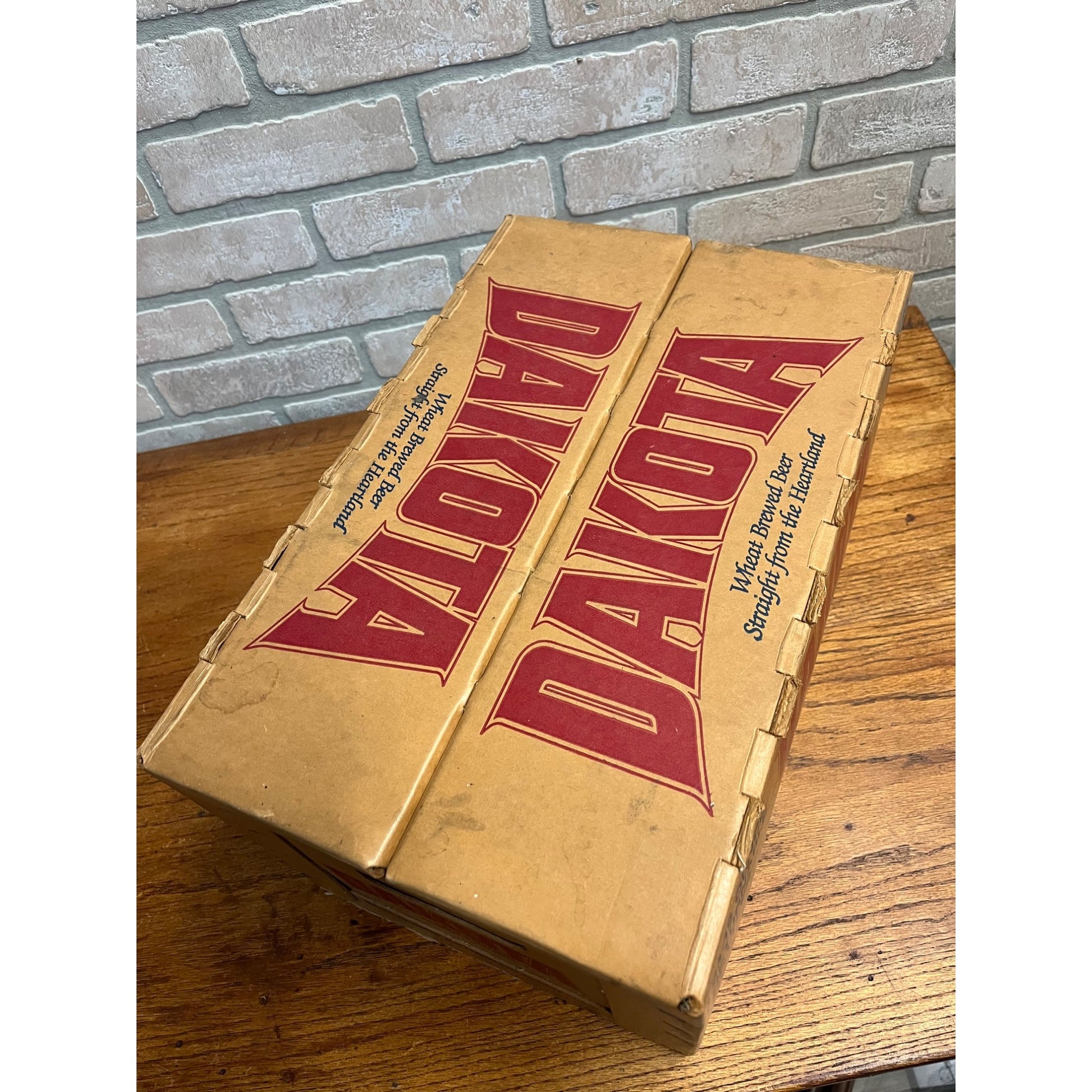 Vintage 1980s Miller Brewing Co. Dakota Beer Cardboard Case Bottle Crate Box